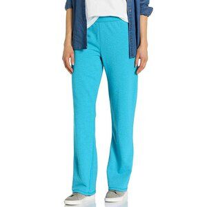 Hanes Sweatpants Womens S Blue Fleece Elastic Waist Pull On ComfortBlend